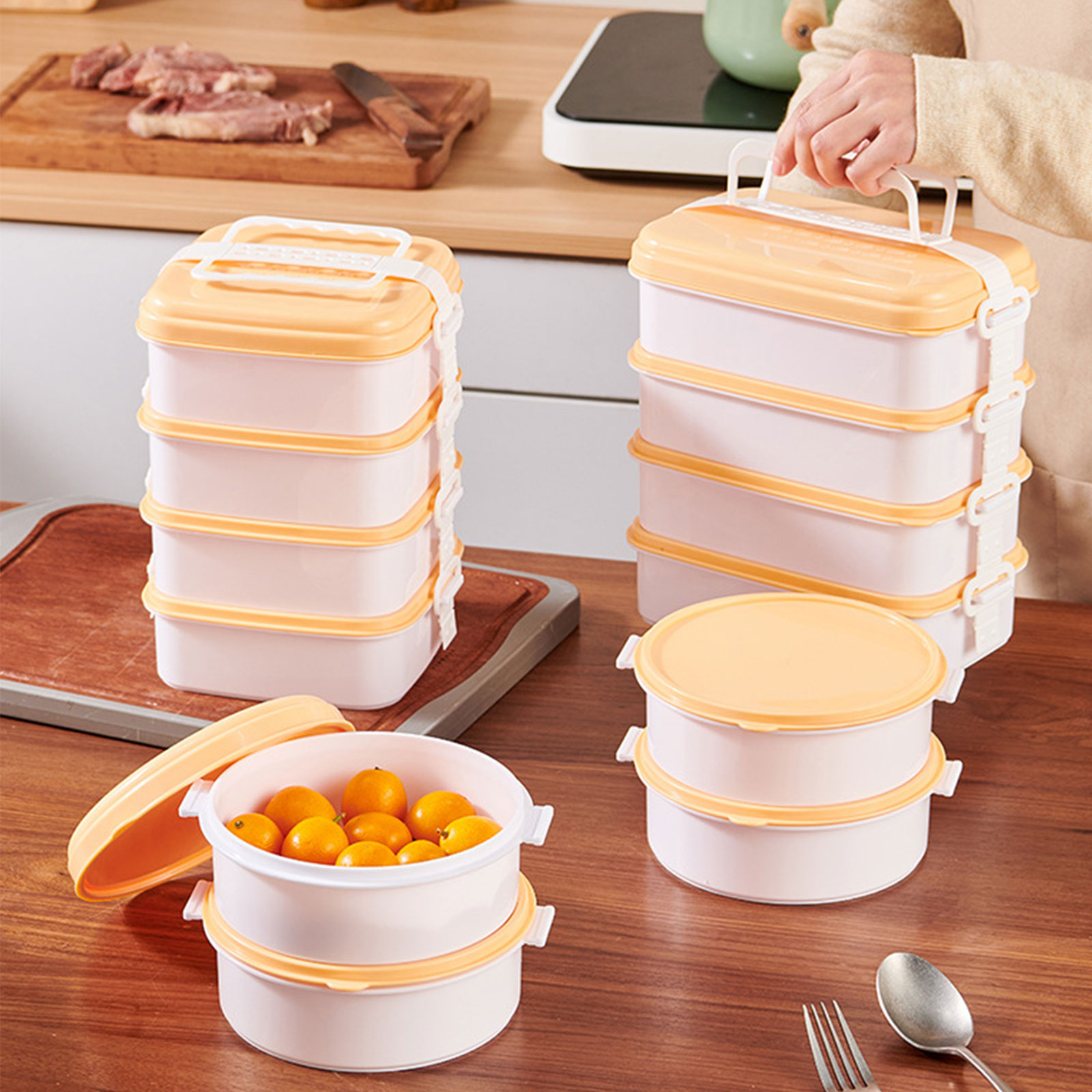 1915 Four layer lunch box - 图片 4