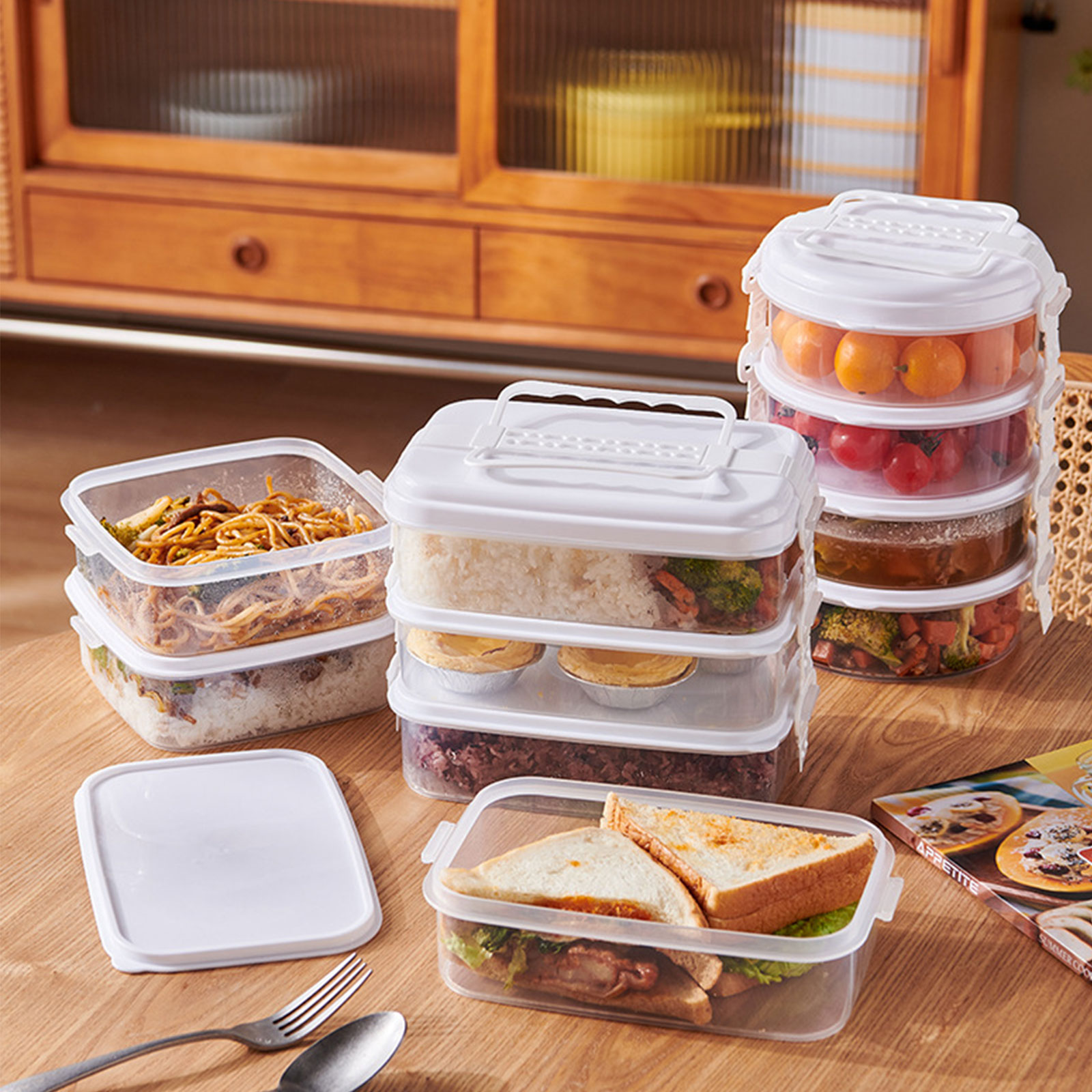 1915 Four layer lunch box - 图片 3